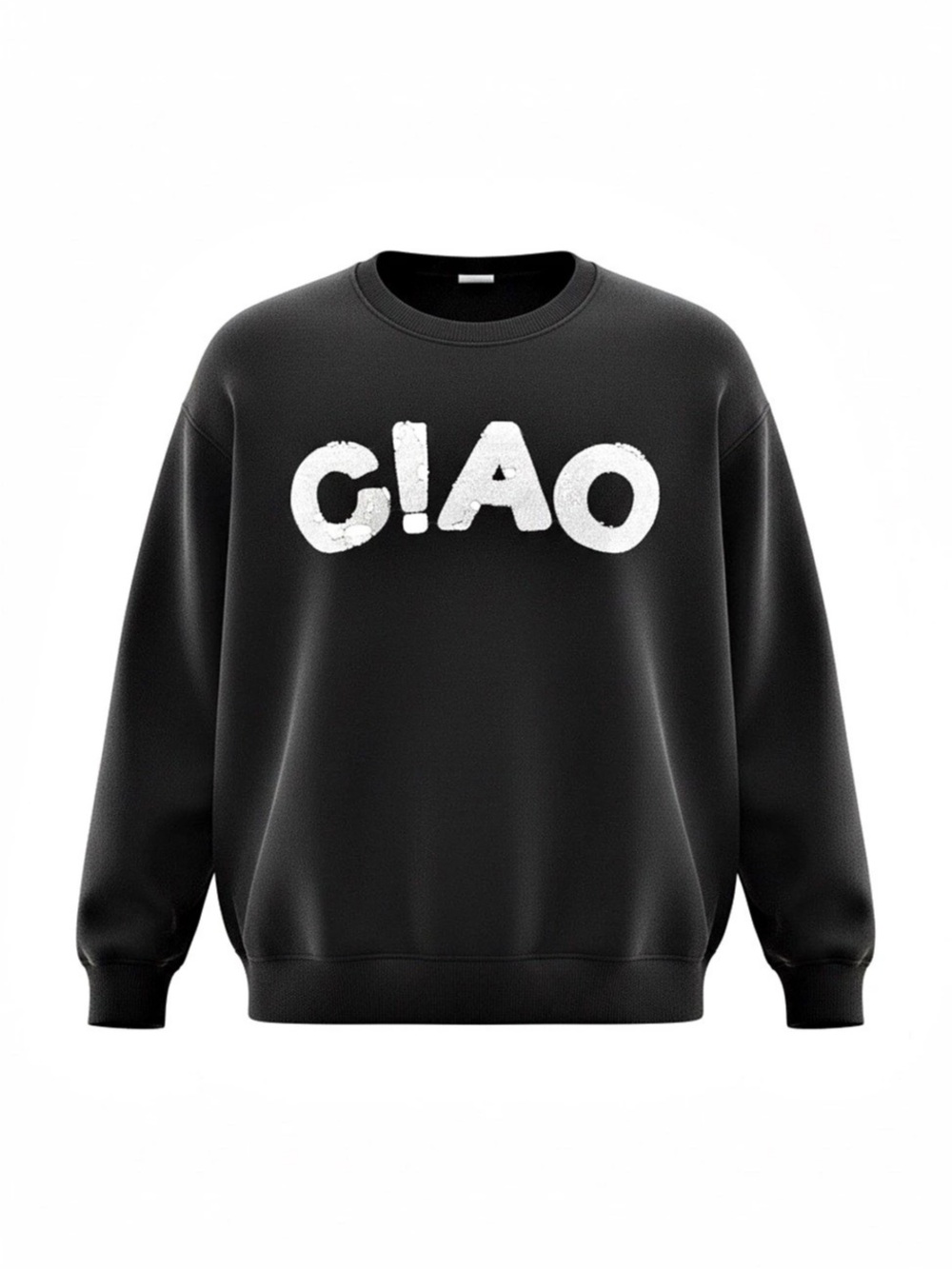 Clare V. Ciao Oversized Sweatshirt Black